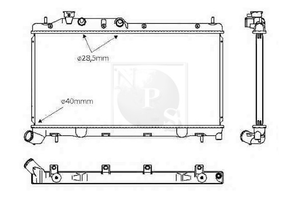 NPS S156U25 Radiatore,...