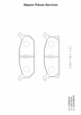 NPS S360I04 Kit pastiglie...