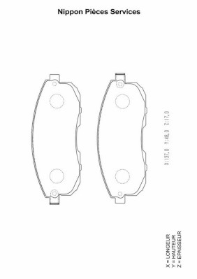 NPS S360I33 Kit pastiglie...