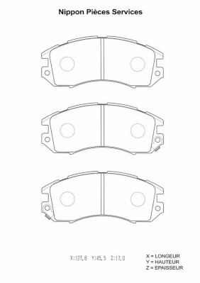 NPS S360U05 Kit pastiglie...