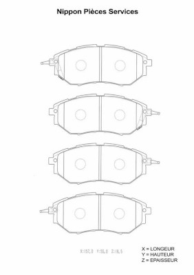 NPS S360U11 Kit pastiglie...