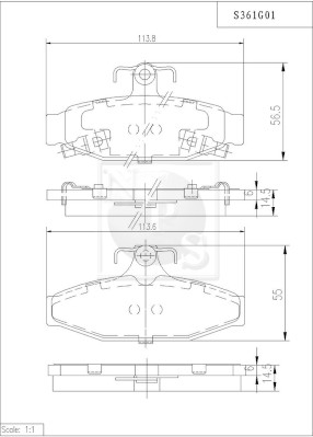 NPS S361G01 Kit pastiglie...