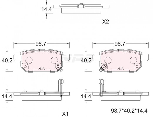 NPS S361I02 Kit pastiglie...