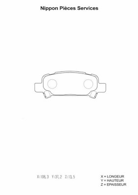 NPS S361U04 Kit pastiglie...