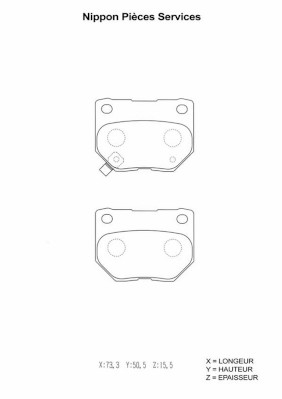 NPS S361U05 Kit pastiglie...