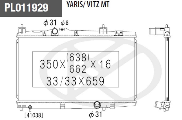 NPS T156A131 Radiatore,...