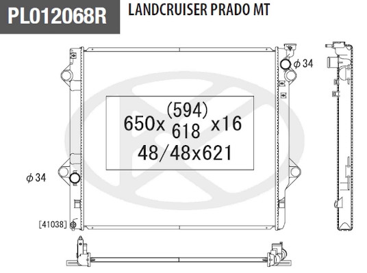 NPS T156A144 Radiatore,...