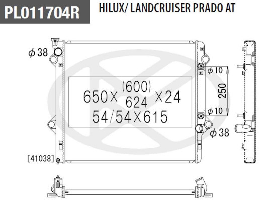 NPS T156A147 Radiatore,...