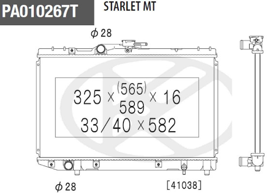 NPS T156A70 Radiatore,...