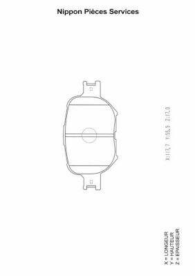 NPS T360A07 Kit pastiglie...