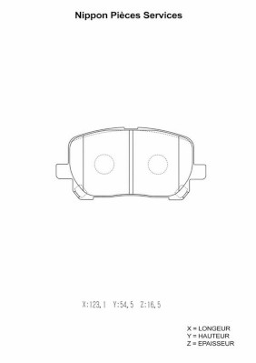 NPS T360A09 Kit pastiglie...