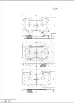 NPS T360A117 Kit pastiglie...