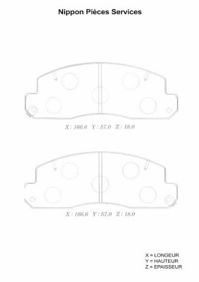 NPS T360A120 Kit pastiglie...