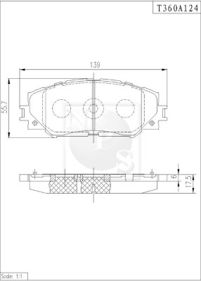 NPS T360A124 Kit pastiglie...