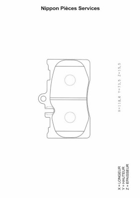 NPS T360A16 Kit pastiglie...