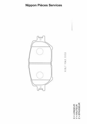 NPS T360A17 Kit pastiglie...