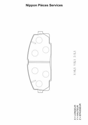 NPS T360A22 Kit pastiglie...