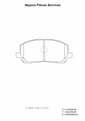 NPS T360A23 Kit pastiglie...