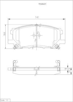 NPS T360A25 Kit pastiglie...