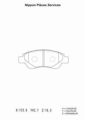 NPS T360A26 Kit pastiglie...