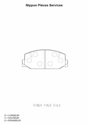 NPS T360A28 Kit pastiglie...