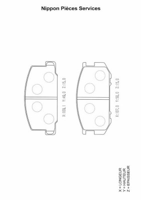 NPS T360A29 Kit pastiglie...