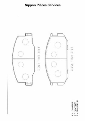 NPS T360A31 Kit pastiglie...
