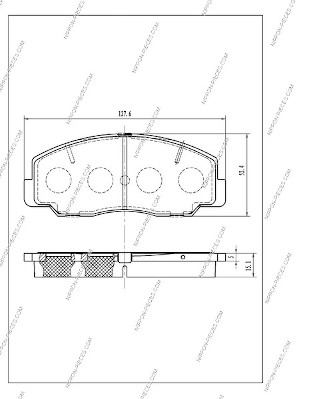 NPS T360A33 Kit pastiglie...