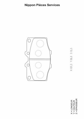 NPS T360A36 Kit pastiglie...