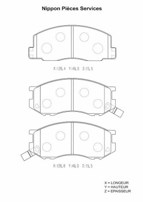 NPS T360A39 Kit pastiglie...