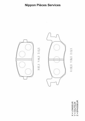 NPS T360A41 Kit pastiglie...