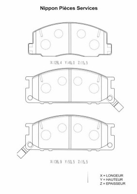 NPS T360A42 Kit pastiglie...