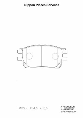 NPS T360A72 Kit pastiglie...