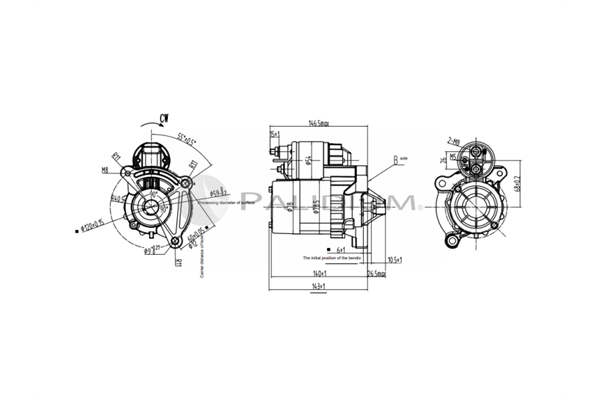 ASHUKI by Palidium PAL17-1012 Μίζα for CITROËN PEUGEOT