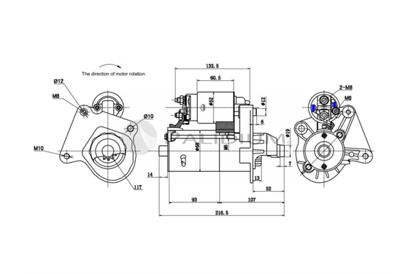 ASHUKI by Palidium PAL17-1015 Μίζα for FORD MAZDA VOLVO