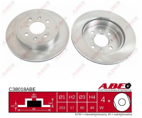 ABE C38018ABE спирачен диск