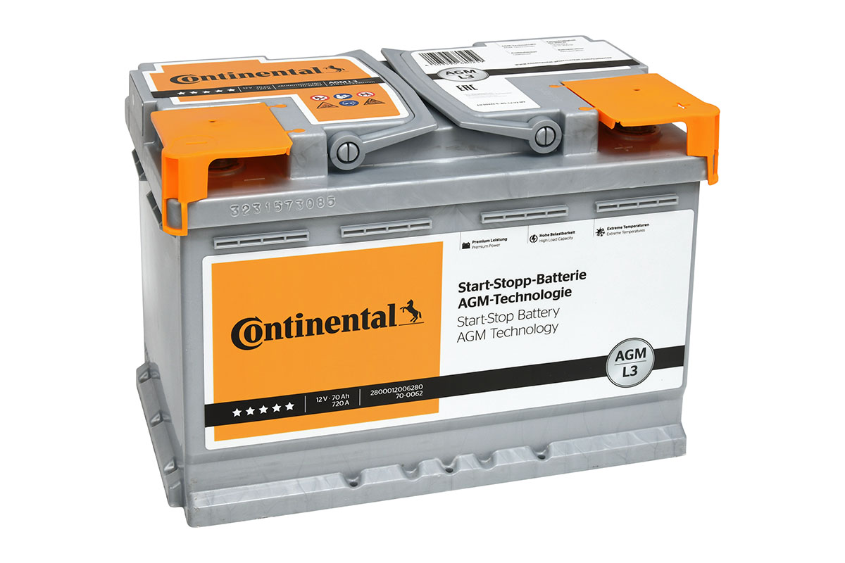 CONTINENTAL 2800012006280 START-STOP-BATTERY AGM Starter Battery