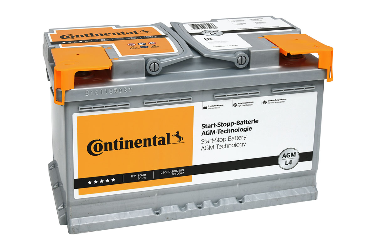 CONTINENTAL 2800012007280 START-STOP-BATTERY AGM Starter Battery