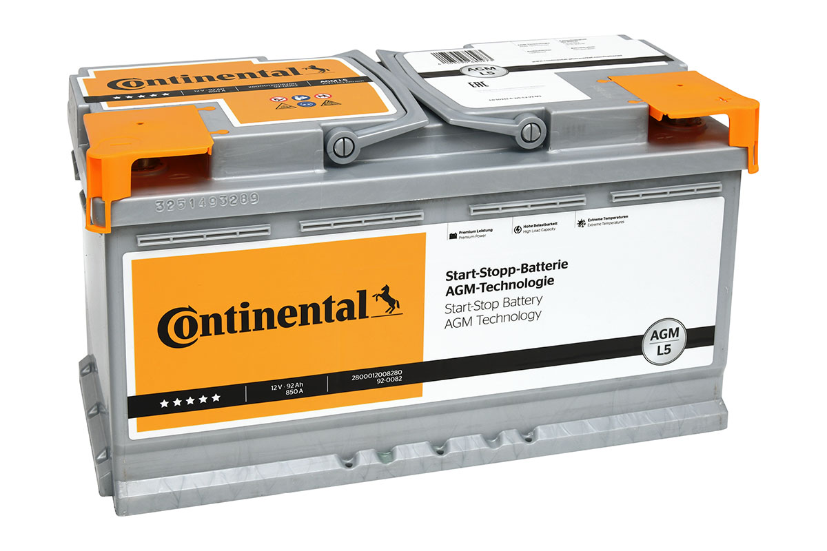 CONTINENTAL 2800012008280 START-STOP-BATTERY AGM Starter Battery