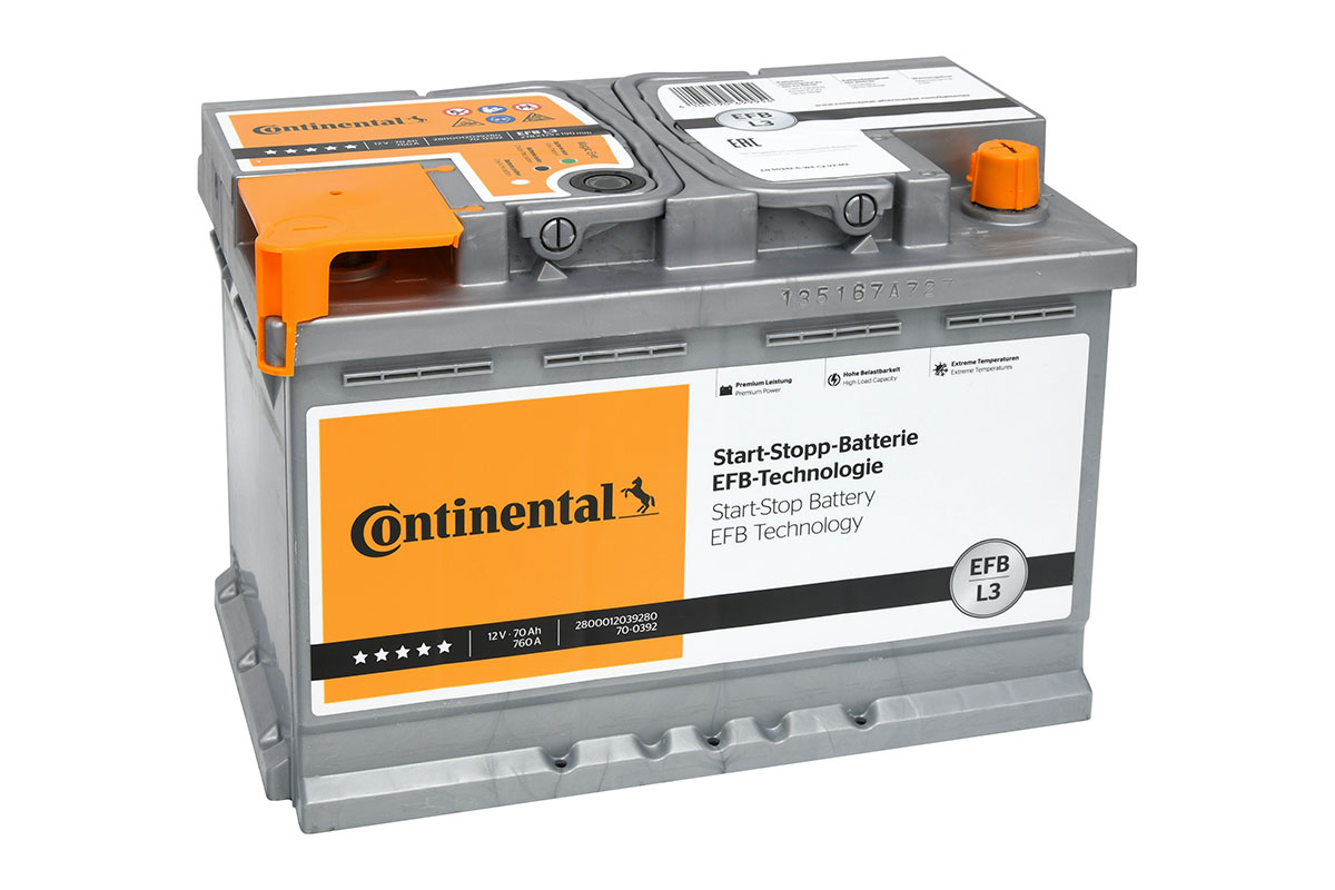 CONTINENTAL 2800012039280 START-STOP-BATTERY EFB Starter Battery