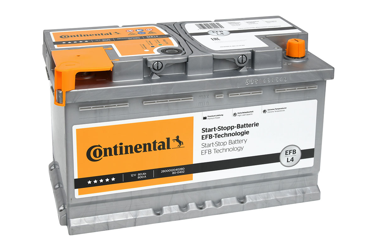 CONTINENTAL 2800012040280 START-STOP-BATTERY EFB Starter Battery