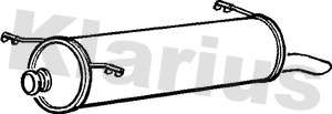 KLARIUS 220357 Πίσω σιλανσιέ