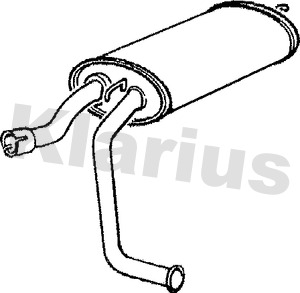 KLARIUS 230081 Πίσω σιλανσιέ