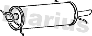 KLARIUS 210137 Πίσω σιλανσιέ