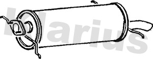 KLARIUS 210143 Πίσω σιλανσιέ