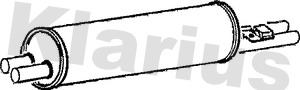 KLARIUS 220155 Πίσω σιλανσιέ