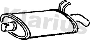 KLARIUS 210346 Πίσω σιλανσιέ