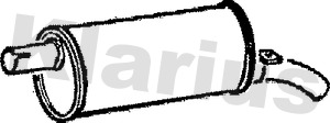 KLARIUS 210186 Πίσω σιλανσιέ