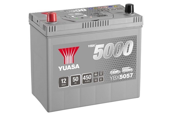 YUASA YBX5057 YBX5000 Silver High Performance SMF Batteries Starter Battery