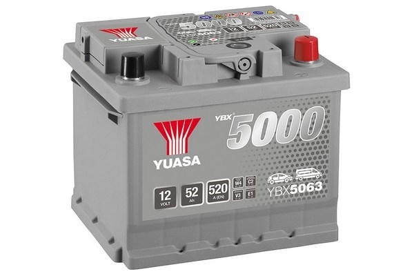 YUASA YBX5063 YBX5000 Silver High Performance SMF Batteries Starter Battery
